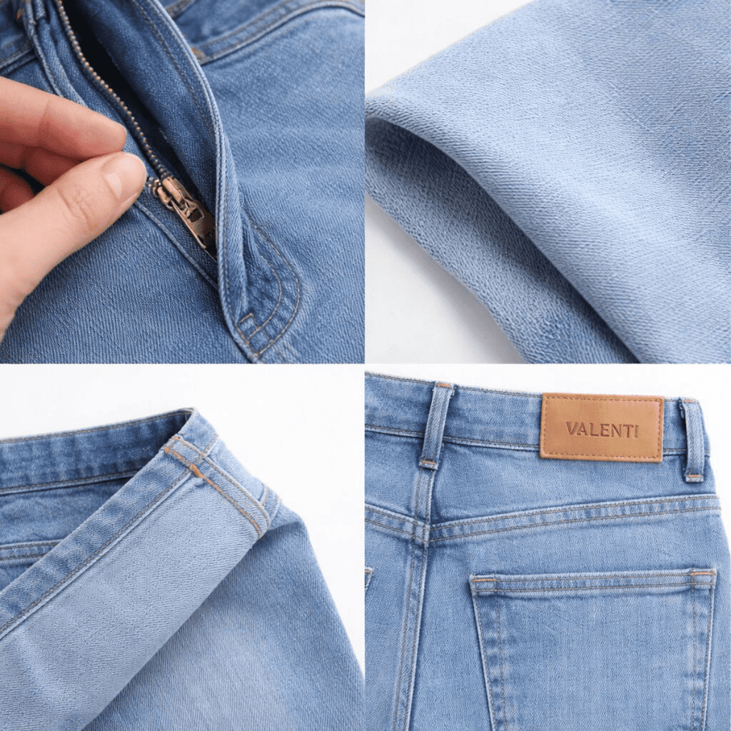 Detalhes da calça